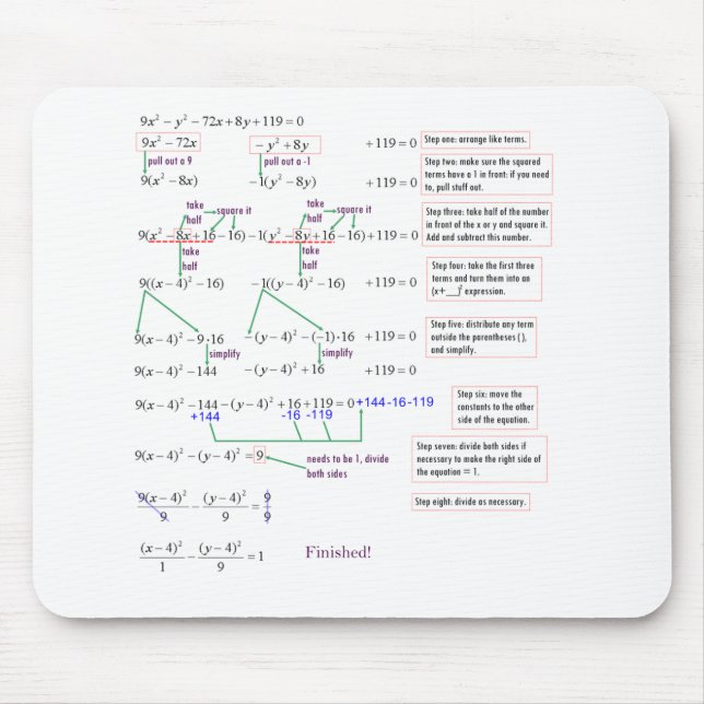 Maths Mouse Mat (Front)