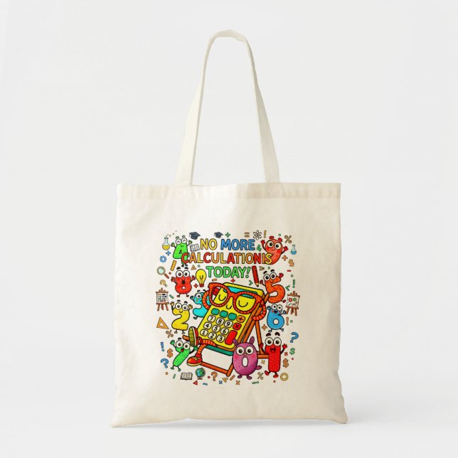 Maths Problem Solving Tote Bag for School (Front)