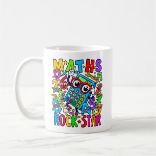 Maths Rock Star Mug   Number Day Teacher Gift