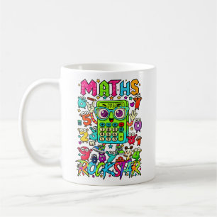 Maths Rockstar Cute Calculator Mug for Kids