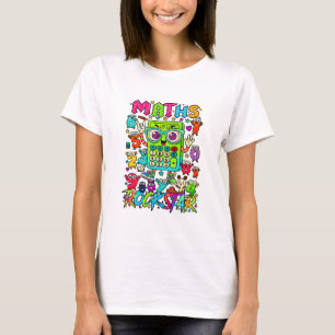 Maths Rockstar T Shirt for Teachers and Schools
