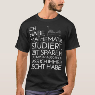 Maths Studium School Funny School Math ranch count T-Shirt