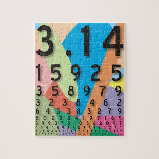 Maths: the colourful mathematical constant of Pi Jigsaw Puzzle (Vertical)