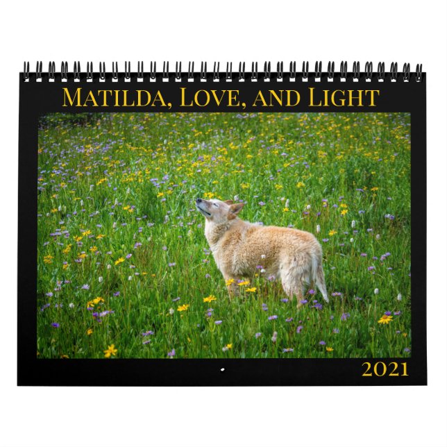 Matilda, Love, and Light 2021 Calendar (Cover)