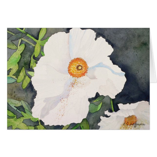 Matildja Poppies card (Front Horizontal)