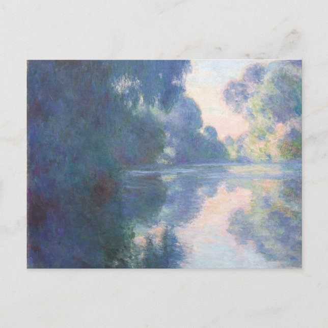 Matinee sur la Seine, 1897 (oil on canvas) Postcard (Front)