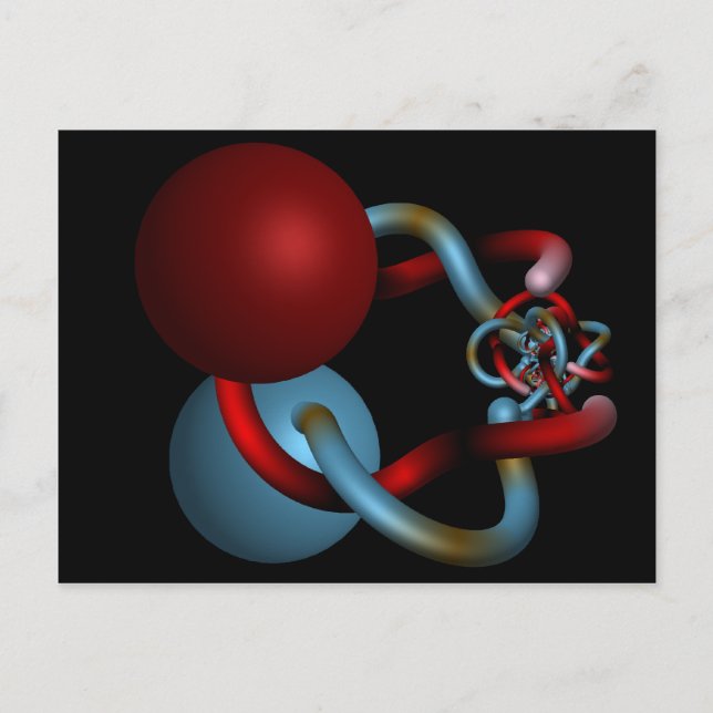 Mating Dance of the Alexander Horned Spheres Postcard (Front)