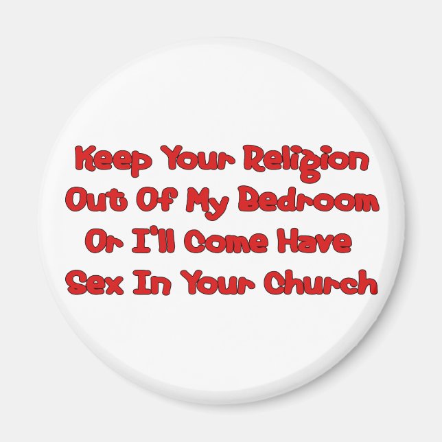 Mating In Your Church Magnet (Front)