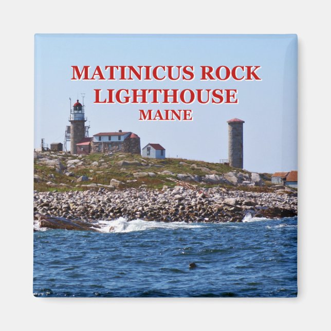 Matinicus Rock Lighthouse, Maine Magnet (Front)