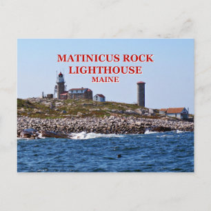 Matinicus Rock Lighthouse, Maine Postcard