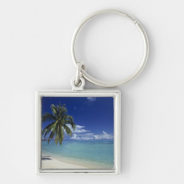 Matira Beach on the island of Bora Bora, Key Ring (Front)