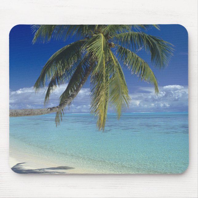 Matira Beach on the island of Bora Bora, Society Mouse Mat (Front)