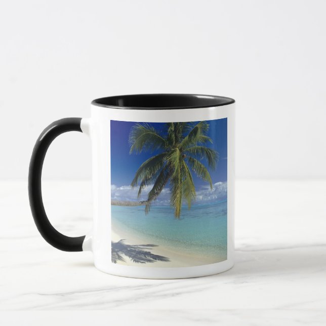Matira Beach on the island of Bora Bora, Society Mug (Left)