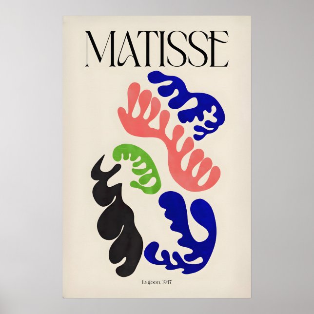 Matisse Art Print Lagoon947 Abstract Organic (Front)