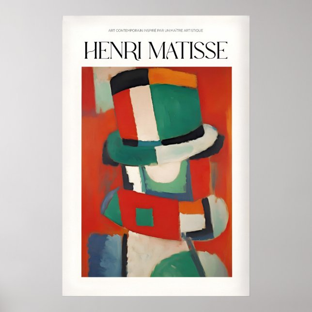 Matisse Art Prints - Abstract Figure with Hat (Front)
