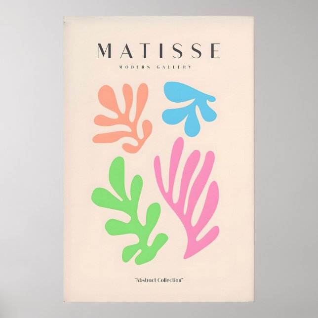 Matisse Art Prints - Colourful Abstract Cut Outs (Front)