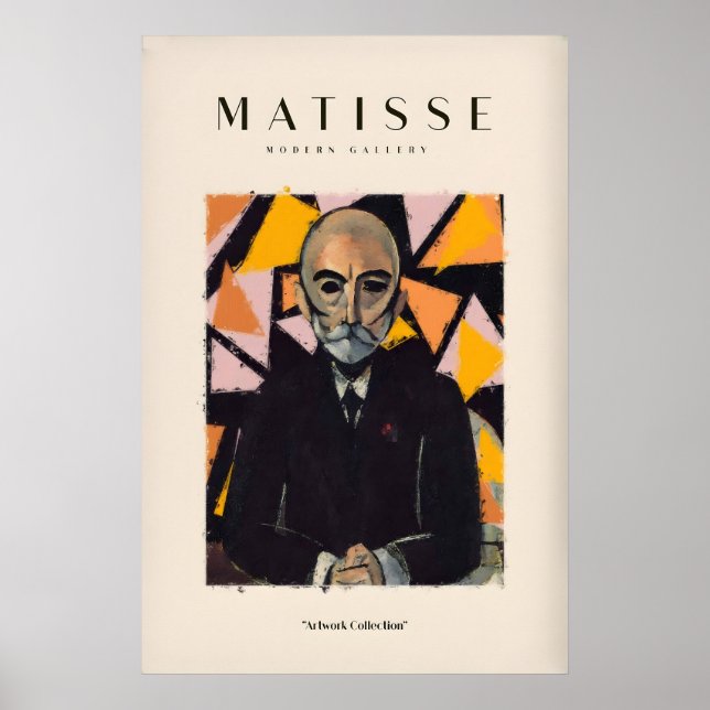 Matisse Art Prints - Portrait Man in Suit (Front)