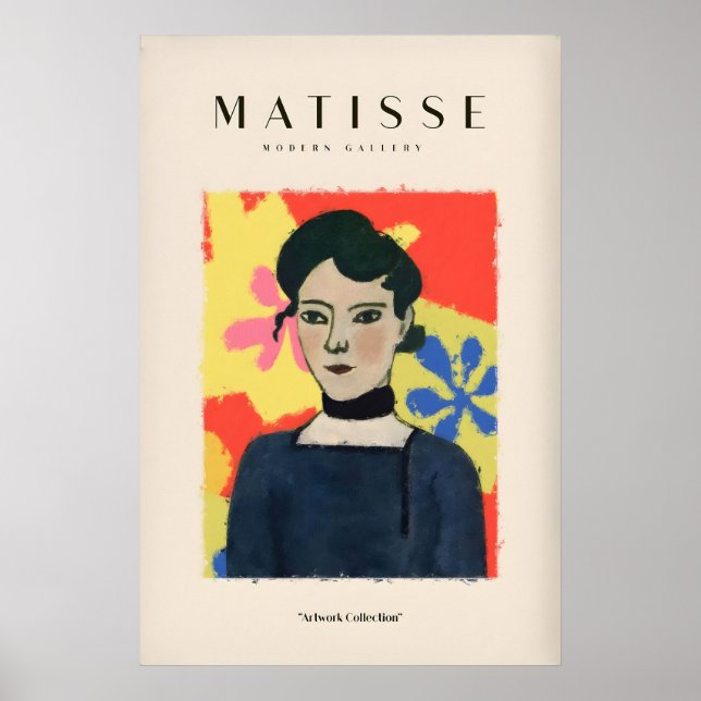 Matisse Art Prints - Woman Portrait Abstract (Front)