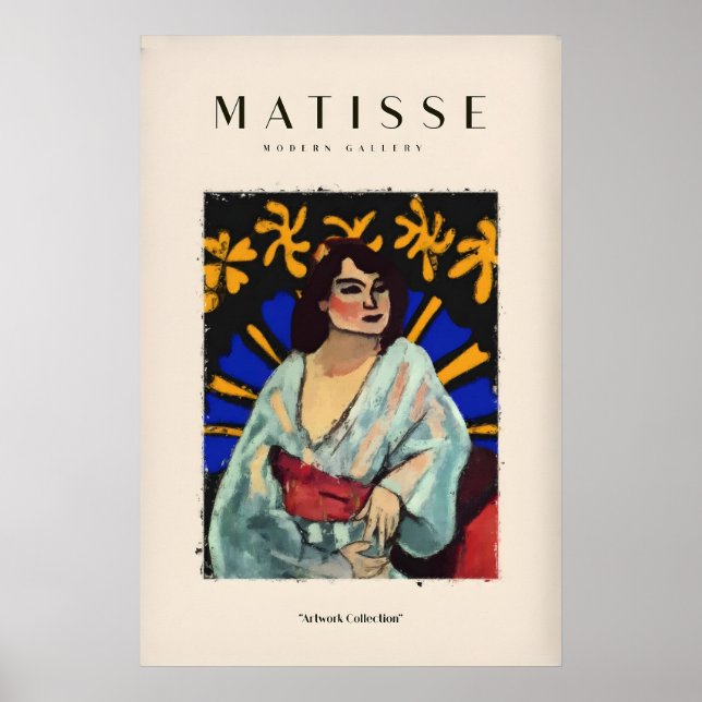 Matisse Art Prints - Woman Robe Abstract Stained (Front)