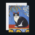 Matisse Black Cat Vintage Postcard<br><div class="desc">Matisse Black Cat Vintage Postcard</div>