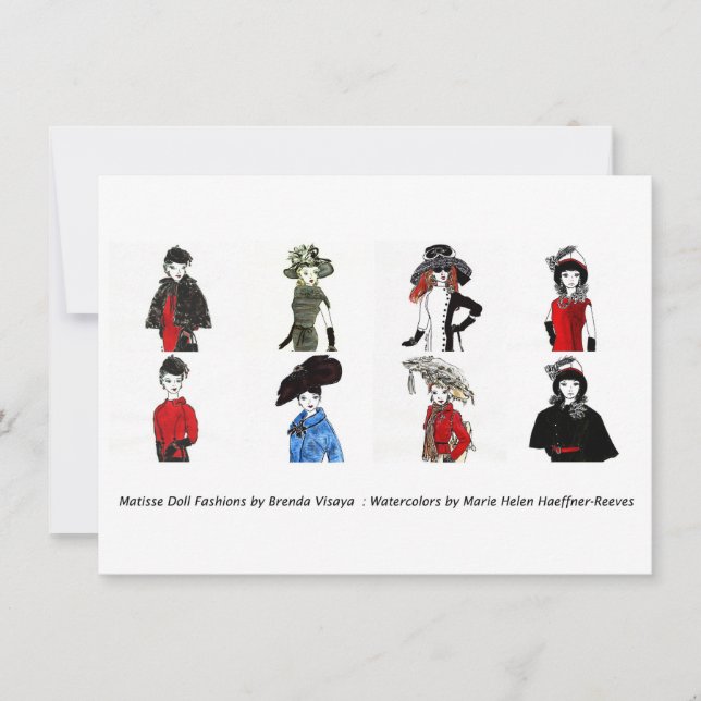 Matisse Doll Fashions - Card 5, 4.5 x 6.25 (Front)