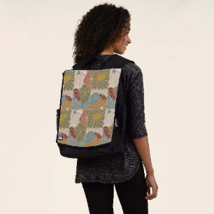 Matisse Groovy floral  Art Nouveau 1970s Boho  Backpack