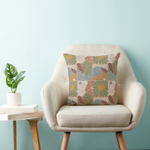 Matisse Groovy floral Art Nouveau 1970s Cushion