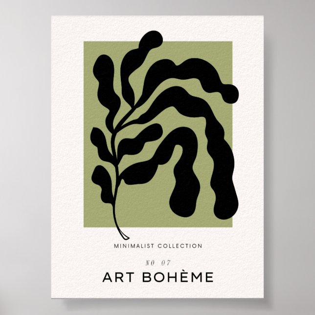 Matisse Inspired Abstract Plant Print (Front)