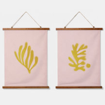 Matisse inspired pink and mustard