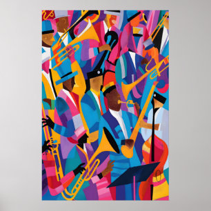 Matisse Jazz Musicians Art Poster Colourful Music