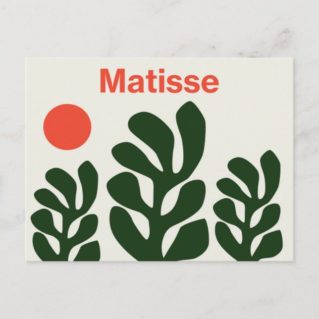 Matisse Leaves Postcard (Front)