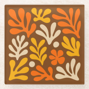 Matisse Papiers Decoupes Cut Outs Glass Coaster