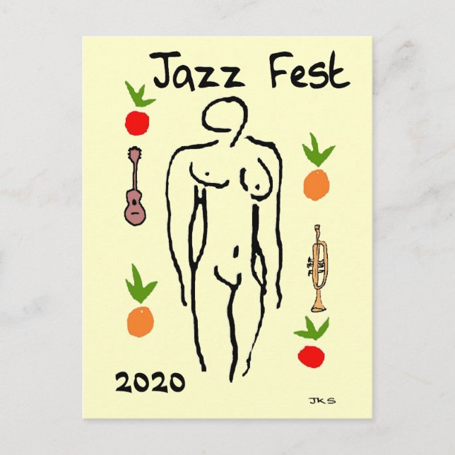 Matisse Style, Jazz Fest, 2020, edit date Postcard (Front)