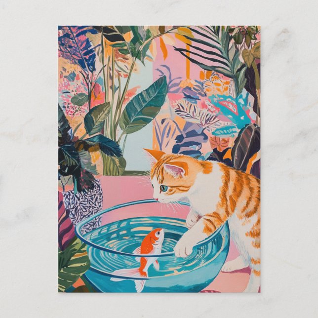 Matisse Vintage Cat Postcard (Front)