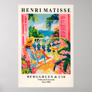 Matisse wall art, Coastal cowgirl print, Woman on Poster