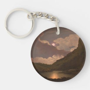 Matlock Tor by Moonlight Key Ring