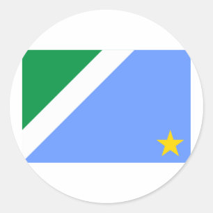 Mato Grosso do Sul, Brazil Flag Classic Round Sticker