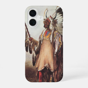 Mato-Tope, A Mandan Chief Portrait by Karl Bodmer iPhone 16 Case