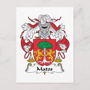 Matos Family Crest Postcard