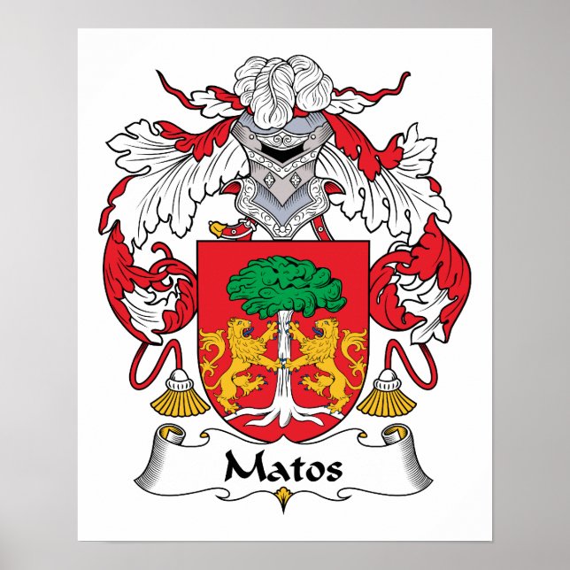 Matos Family Crest Poster (Front)