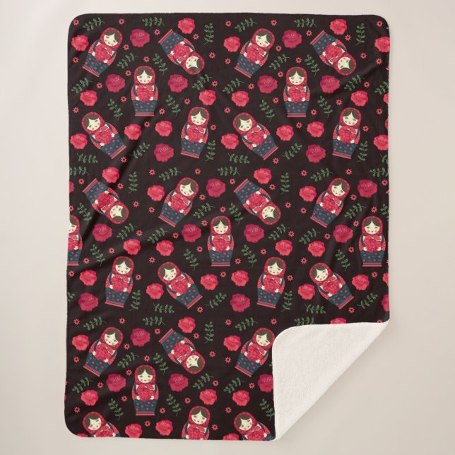 Matreshka Sherpa Blanket (Front)
