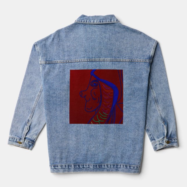 Matriarchal Queen of the Gnomes  Denim Jacket (Back)