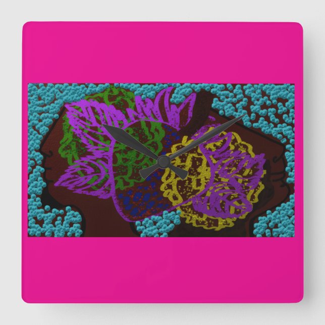 Matrimony  square wall clock (Front)