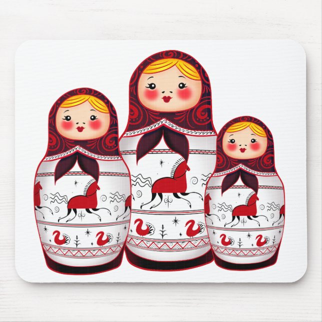 matrioska mouse mat (Front)