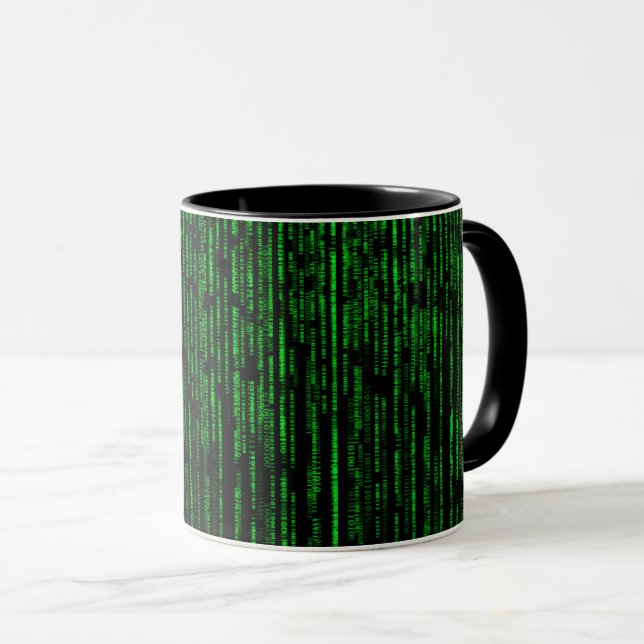 Matrix background mug (Front Right)