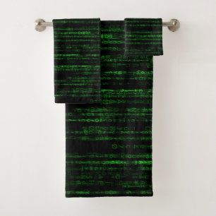 Matrix code bath towel set