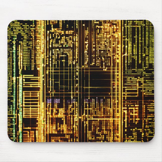 Matrix Code Flow Mouse Mat (Front)