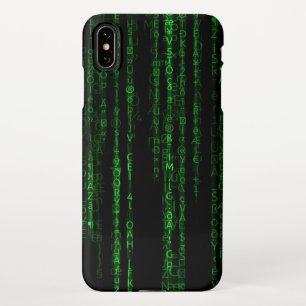 Matrix code iPhone XS max case
