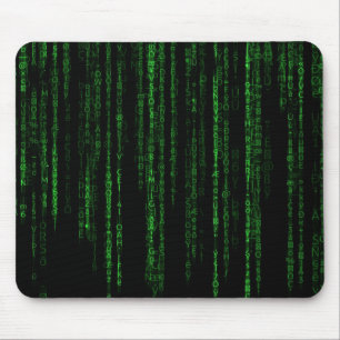Matrix code mouse mat