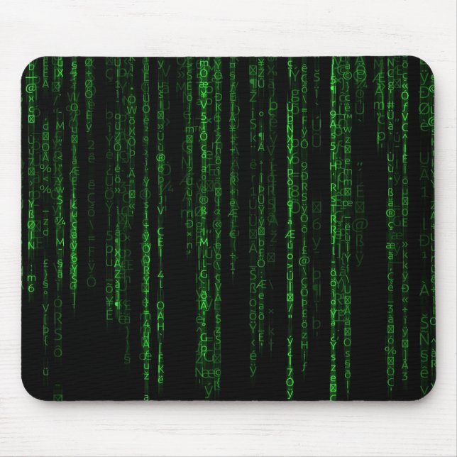 Matrix code mouse mat (Front)